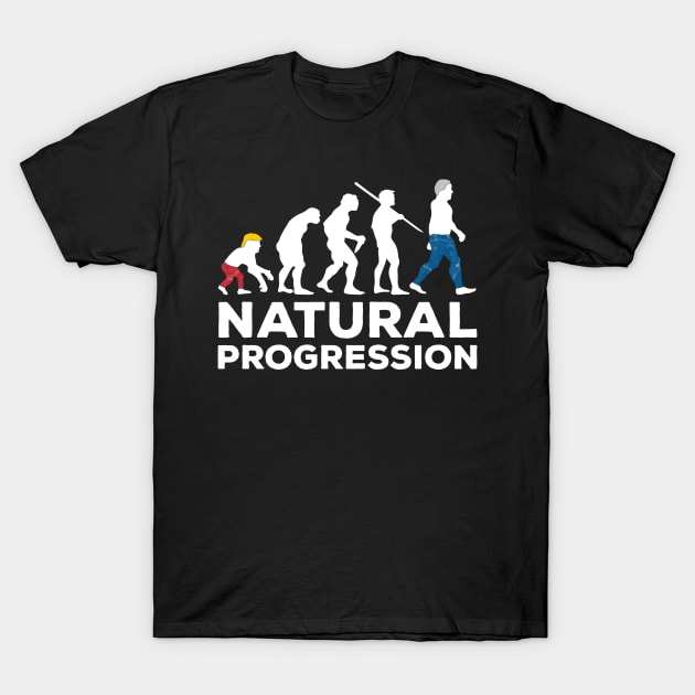Evolution Anti Trump Natural Progression 2020 T-Shirt by BraaiNinja